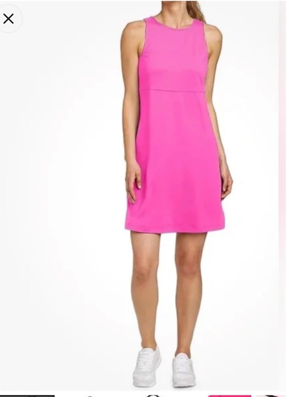 Eddie Bauer Aster empire waist dress - lava color NEW NWT pink